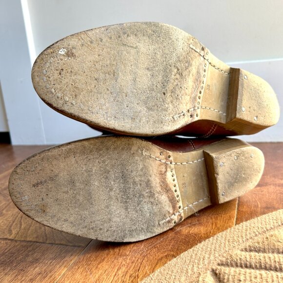 Golden Goose Western Boots Chestnut Leather 38 - Picture 10 of 14